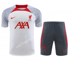 2023-2024 Liverpool White Thailand Training Soccer Uniform-418