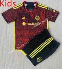 2023-2024 Seattle Sounders Away Red  Kids/Youth Soccer Uniform-AY
