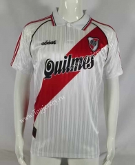 Retro Edition 95-96 River Plate Home White Thailand Soccer Jersey AAA-503