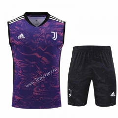 2023-2024 Juventus Purple Training Soccer Uniform-418