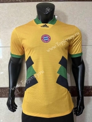 Player Version 2023-2024 Bayern München Yellow Thailand Soccer Jersey AAA
