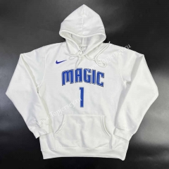 Orlando Magic White Tracksuit Top With Hat-GDP
