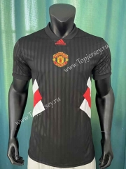 Retro Version Manchester United Black Thailand Soccer Jersey AAA-305