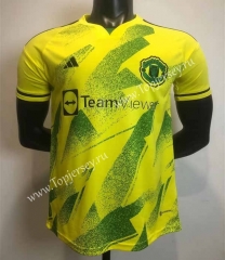 2023-2024 Special Version Manchester United Yellow Thailand Soccer Jersey AAA-9171