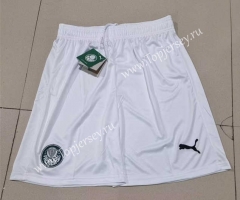 2023-2024 SE Palmeiras Home White Thailand Soccer Shorts-2886