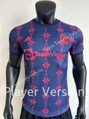 Player Version 2023-2024 Special Version Manchester United Royal Blue Thailand Soccer Jersey AAA-8407