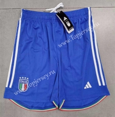 2023-2024 Italy Home Blue Thailand Soccer Shorts-2886