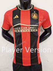 Player Version 2023-2024 Atalanta United Home Red&Black Thailand Soccer Jersey AAA