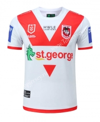 2023 St George Home White Thailand Rugby Shirt
