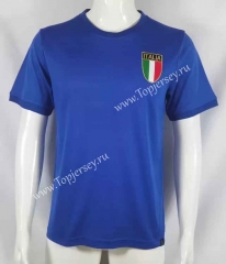 Retro Version 1970 Italy Home Blue Thailand Soccer Jersey AAA-503