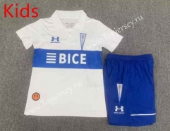 2023-2024 CD Universidad Católica Home White Kids/Youth Soccer Uniform-512