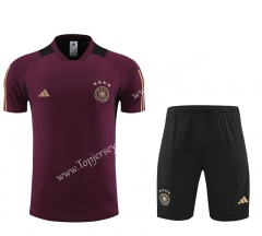 2023-2024 Germany Dark Red Thailand Training Soccer Uniform