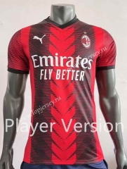Player Version 2023-2024 AC Milan Home Red&Black Thailand Soccer Jersey AAA-518