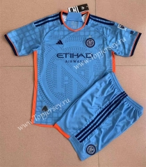 2023-2024 New York City Home Blue Soccer Uniform-AY