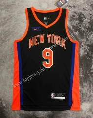 2023 City Version New York Knicks Black #9 NBA Jersey-311