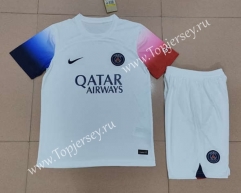 2023-2024 Paris SG Away White Soccer Uniform-718