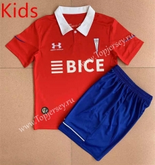 2023-2024 CD Universidad Católica Away Red Kids/Youth Soccer Uniform-AY