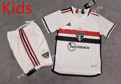 2023-2024 Sao Paulo Away White Kids/Youth Soccer Unifrom-8423