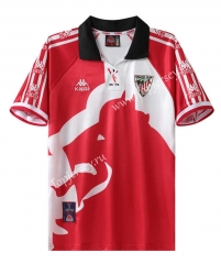 Retro Version 97-98 Athletic Bilbao Red Thailand Soccer Jersey AAA-7505