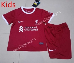2023-2024 Liverpool Home Red Kids/Youth Soccer Uniform-507