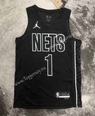 2023 Jordan Limited Version Brooklyn Nets Black #1 NBA Jersey-311