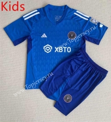 2023-2024 Inter Miami CF Goalkeeper Blue Kids/Youth Soccer Uniform-AY