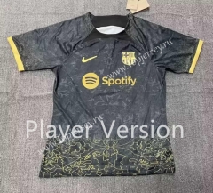 Player Version 2023-2024 Special Version Barcelona Black Thailand Soccer Jersey AAA-1506