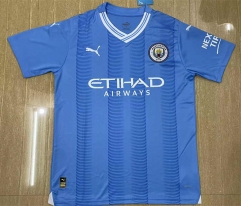 2023-2024 Manchester City Home Blue Thailand Soccer Jersey AAA-305
