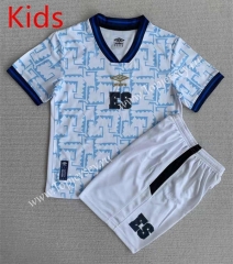 2023-2024 El Salvador Away White&Blue Kids/Youth Soccer Uniform-AY