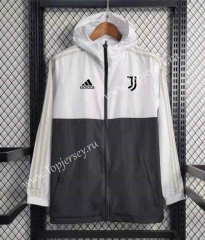 2023-2024 Juventus White&Black Thailand Trench Coats With Hat-GDP