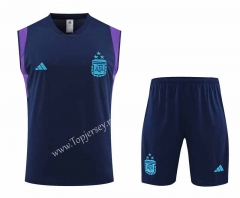 2023-2024 Argentina Purple Thailand Soccer Vest Uniform-4627
