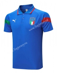 2022-2023 Italy Blue Thailand Polo Shirt-815