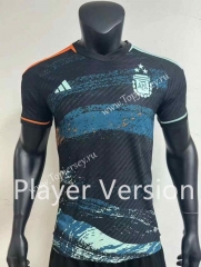 Player Version 2023-2024 Argentina Away Blue&Black Thailand Soccer Jersey AAA-8407