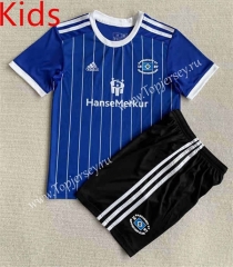 2023-2024 Commemorative Version Hamburger SV Blue Kids/Youth Soccer Uniform-AY
