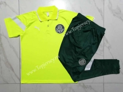 2023-2024 SE Palmeiras Fluorescent Green Thailand Polo Uniform-815