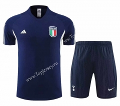 2023-2024 Italy Royal Blue Thailand Soccer Uniform-0299