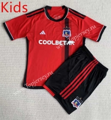 2023-2024 Colo-Colo Away Red Kid/Youth Soccer Uniform-AY