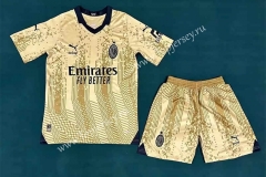 2023-2024 AC Milan Gold Soccer Uniform-709