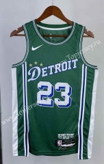2023 City Edition Detroit Pistons Green #23 NBA Jersey-311