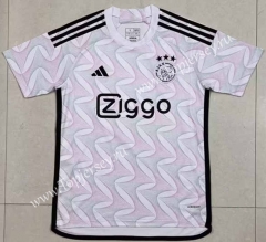 2023-2024 Ajax Away White&Pink Thailand Soccer Jersey AAA
