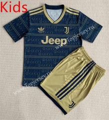2023-2024 Concept Version Juventus Black Kids/Youth Soccer Uniform-AY