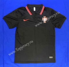 2023-2024 Portugal Black Thailand Polo Shirt-2044