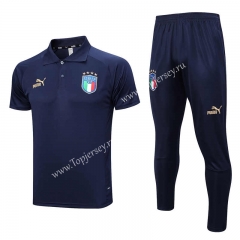 2023-2024 Italy Royal Blue Thailand Polo Uniform-815