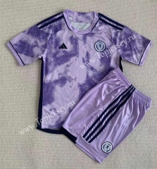 2023-2024 Scotland Away Purple Soccer Uniform-AY