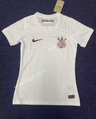 2023-2024 Corinthians Home White Thailand Women Soccer Jersey AAA-2390