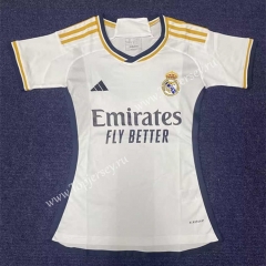 2023-2024 Real Madrid Home White Thailand Women Soccer Jersey AAA-2390