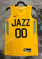 2023 Utah Jazz Away Yellow #00 NBA Jersey-311