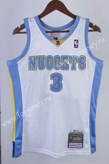 Hot-press Retro Version 03-04 Denver Nuggets White #3 NBA Jersey-311