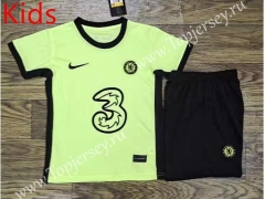 2023-2024 Chelsea Yellow Kid/Youth Soccer Uniform-709