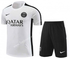 2023-2024 PSG White Thailand Training Soccer Uniform